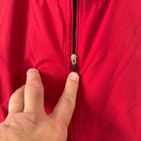 Bolle Golf XL Mens Pullover Jacket Red Black Short Sleeve Wind Water Resistant - Picture 5 of 9